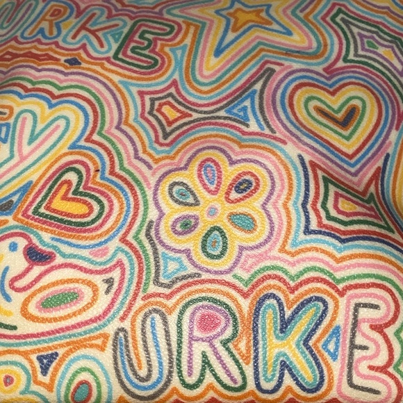 Vintage Dooney & Bourke Tan/Rainbow Hobo Shoulder Bag - Picture 6 of 17